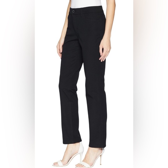 Chaps Women’s Straight Bl-stretch Twill-pants, Black, 2 - Picture 3 of 7